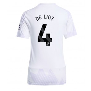 Manchester United Matthijs de Ligt #4 Gostujuci Dres za Ženska 2025-26 Kratak Rukavima Manchester United Matthijs de Ligt #4 Gostujuci Dres za Ženska 2025-26 Kratak Rukavima